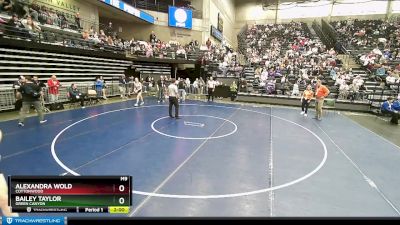 4A 130 lbs Cons. Round 1 - Alexandra Wold, Cottonwood vs Bailey Taylor, Green Canyon