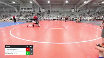 100 lbs Rr Rnd 1 - Adonis Washington, Illinois Menace vs Hunter Webster, Team Gotcha Blue