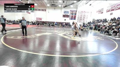 120 lbs Consolation - Joe Carrozza, New Fairfield vs Jacob Olson, Putnam