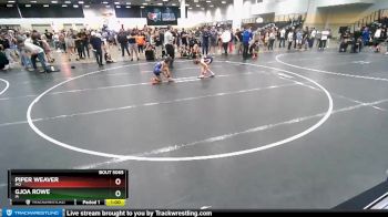 67-73 lbs Cons. Round 3 - Piper Weaver, MO vs Gjoa Rowe, IA