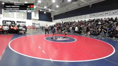 110 lbs Champ. Round 1 - Jaslene Higuita, Rowland vs Giada Tanahara, Martin Luther King