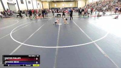 49 lbs Round 1 - Sawyer Phillips, IA vs Aryanna Bean, IA