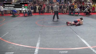 95_B lbs Consolation - Blake Rowles, Clearfield vs Rohn Mason, Berwick