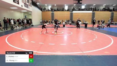 100 lbs Round Of 32 - Colton Stokes, Georgia vs Lukas Young, Refinery Wrestling Academy