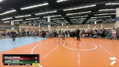 61-62 lbs Round 3 - Skylar Simpson, All American Wrestling Club vs Johnny Ekster, Spring Klein Wrestling Club