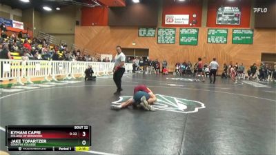 141 lbs Champ. Round 1 - Jake Topartzer, Cerritos College vs Kymani Capri, College Of Redwoods