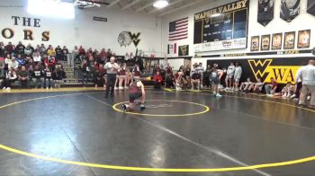 126 lbs Round 1 - Mason Fogt, Hudson vs James Knight, Waterloo West