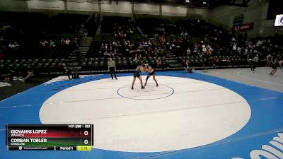 153 lbs Semifinal - Corban Tobler, Syracuse vs Giovanni Lopez, Wasatch