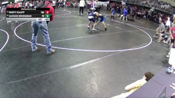 75 lbs Champ. Round 2 - Jaxson Bruegman, Pierce Warbirds vs Rhett Kaliff, York Wrestling Club