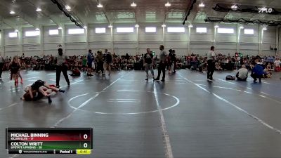 72 lbs Finals (2 Team) - Michael Binning, Killer Elite vs Colton Writt, Upstate Uprising