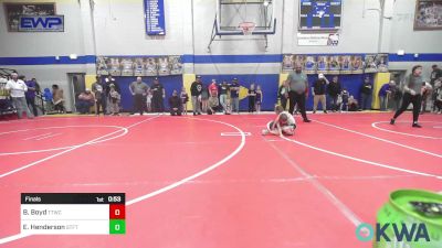 49 lbs Final - Brody Boyd, Team Tulsa Wrestling Club vs Everlee Henderson, Standfast