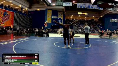 285 lbs Cons. Round 1 - Ezekiel Deily, Saucon Valley vs Christopher Funches, Grassfield