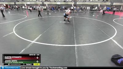 215 lbs Cons. Round 3 - Austin Symanitz, Minnesota vs Jaxon Smith, Team Nazar Training Center