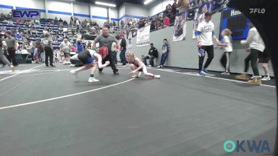 67 lbs Final - Bexley Leisinger, Choctaw Ironman Youth Wrestling vs Alaura Lewis, Noble Takedown Club