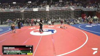 43 lbs Cons. Round 3 - Eiden Brown, Torrington Wrestling Club vs Witten Christensen, Southwest Wolverines Wrestling