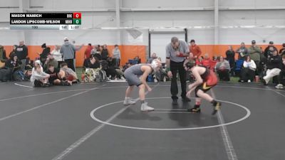 100 lbs Round 8 (10 Team) - Mason Mamich, Brecksville vs Landon Lipscomb-Wilson, Neighborhood Wrestling