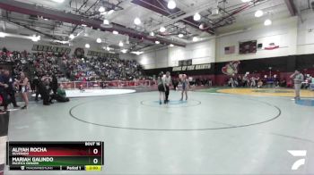 100 lbs Champ. Round 1 - Mariah Galindo, Pacifica Oxnard vs Aliyah Rocha, Silverado