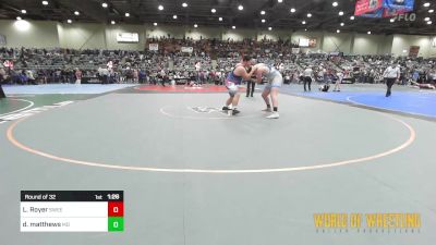 285 lbs Round Of 32 - Lynkin Royer, Sweet Home vs Dominic Matthews, Mad Dawg Wrestling Club