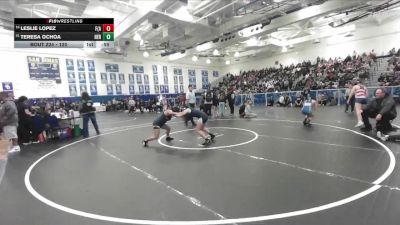 120 lbs Cons. Round 1 - Leslie Lopez, Foothill (Santa Ana) vs Teresa Ochoa, Heritage