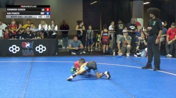 53 lbs Cons. Semis - Connor Check, Lake Zurich Cubs vs Kai Fusco, Inland Northwest Wrestling Training Center