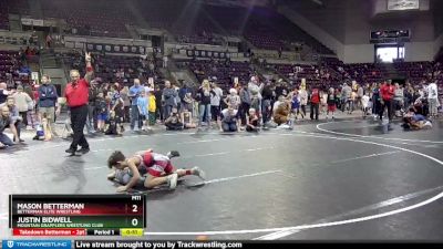 63 lbs Champ. Round 1 - Justin Bidwell, Mountain Grapplers Wrestling Club vs Mason Betterman, Betterman Elite Wrestling