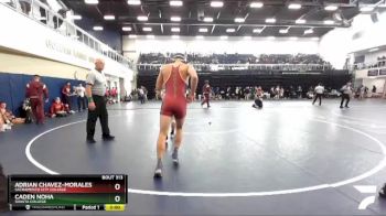 184 lbs Quarterfinal - Adrian Chavez-Morales, Sacramento City College vs Caden Noha, Shasta College