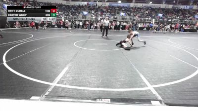 72 lbs Quarterfinal - Ryitt Schell, Terminator Wrestling Academy vs Carter Wiley, Arkansas Elite