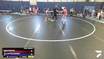100 lbs Cons. Round 2 - Kale Rosival, MN vs Dylan Williamson, IA