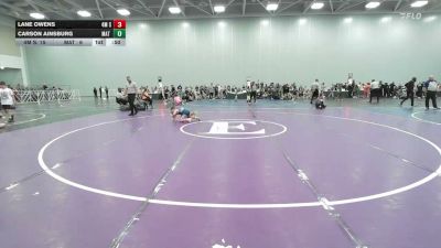 70 lbs Rr Rnd 1 - Lane Owens, 4M Strength - EL vs Carson Ainsburg, Mat Warriors Orange K6 - EL