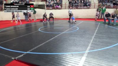 65_B lbs Round Of 32 - Zane Spangler, Elderton vs Luca Cavalier, Edinboro