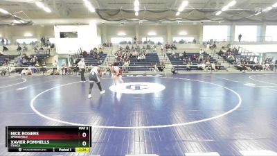 184 lbs Cons. Semi - Xavier Pommells, Ithaca vs Nick Rogers, Springfield