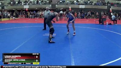 120 lbs Cons. Round 3 - Dominic Ortiz-Lyons, Pinnacle vs Logan Gamroth, Melrose-Mindoro