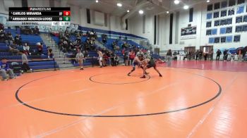 144 lbs Semifinal - Carlos Miranda, Williams Field vs Armando Mendoza-Looez, Central Union