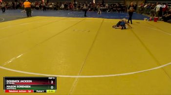 84 lbs 3rd Place Match - Mason Sorensen, Owatonna vs Dominick Jackson, St. Peter