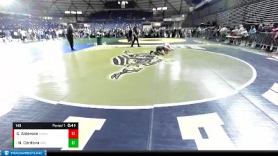 149 lbs Cons. Round 4 - Nicolas Leo Cordova, Washington vs Gavin Alderson, Liberty Warriors Wrestling Academy