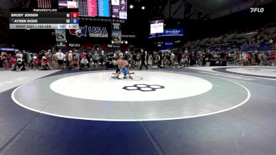 120 lbs Cons. Rd Of 16 - Brody Jensen, NE vs Ayden Dodd, OH