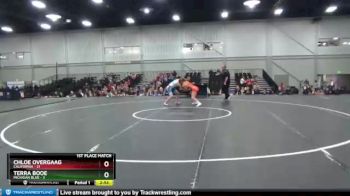 138 lbs Placement Matches (8 Team) - Chloe Overgaag, California vs Terra Booe, Michigan Blue