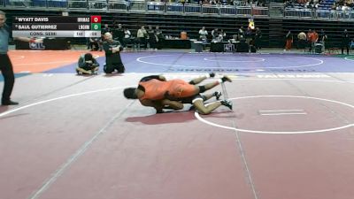 6A 190 lbs Cons. Semi - Saul Gutierrez, Langham Creek vs Wyatt Davis, Irving MacArthur