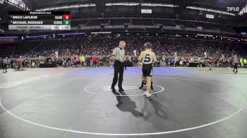 D1-113 lbs Champ. Round 1 - Brice Lafleur, Saline HS vs Michael Risinger, Traverse City Central HS