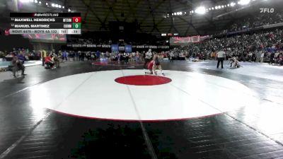 Boys 4A 132 lbs Cons. Round 2 - Maxwell Hendricks, Mt. Si vs Manuel Martinez, Eisenhower