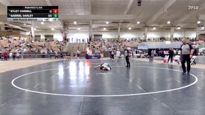 A 113 lbs 3rd Place Match - Ryley Correll, Eagleville High School vs Gabriel Oakley, Greeneville High School