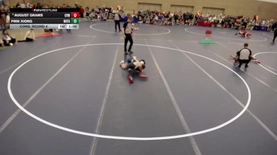 12U - 86 lbs Cons. Round 4 - Finn Xiong, NORTHERN TAKEDOWN vs August Grams, Centennial Youth Wrestling