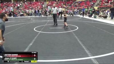 46 lbs Champ. Round 2 - Jayton Gaines, Jr Panther Wrestling Club vs John O`Leary, Dodge City Wrestling Academy