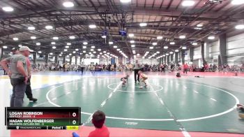 52 lbs Rd# 5- 3:45pm Friday Final Pool - Logan Robinson, Kentucky Jokers vs Hagan Wolfenberger, Oklahoma Outlaws Red