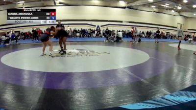 131 lbs 1st Place Match - Gianna Amendola, East Stroudsburg University vs Kendya Pierre-Louis, Indiana Tech University