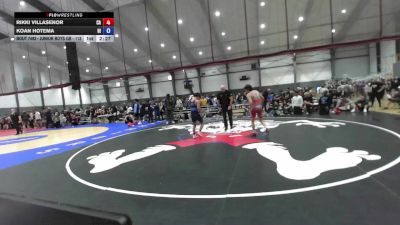 Junior Boys GR - 113 lbs Cons. Round 2 - Rikki Villasenor, CA vs Koan Hotema, HI