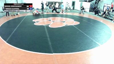 132 lbs Champ. Round 1 - Mikhail Montgomery, Samurai Wrestling Club vs Brock Claypool, Izzy Style Wrestling