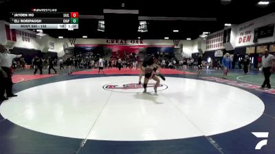 138 lbs Semifinal - Jayden Ho, San Clemente vs Eli Roripaugh, Chaparral