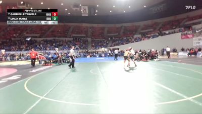 6A/5A Girls 100 Cons. Round 1 - Linda James, Ida B. Wells Girls vs Gabrielle Trimble, Roosevelt Girls