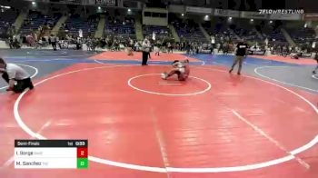 109 lbs Semifinal - Israel Borge, Rare Breed Academy / Bull Trained vs Myles Sanchez, The Wrestling Factory